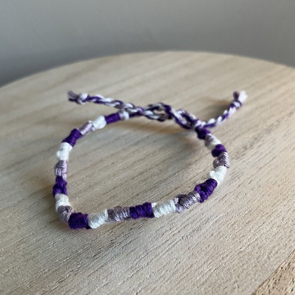 Marcy Bracelet, anklet, trendy, comfortable, tie, embroidery thread, woven, gift